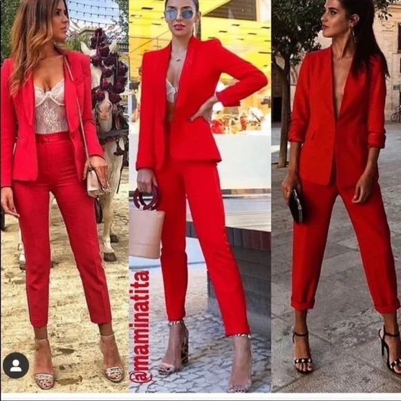 ZARA PLEATED HIGH-WAISTED PANTS - Picture 6 of 12